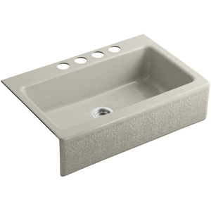 K14579-KG-G9 Dickinson Apron Front / Specialty Sink Kitchen Sink - Sandbar K14579-KG-G9 Dickinson Apron Front / Specialty Sink Kitchen Sink - Sandbar