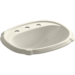 K2189-8-47 Portrait Self Rimming Bathroom Sink - Almond K2189-8-47 Portrait Self Rimming Bathroom Sink - Almond