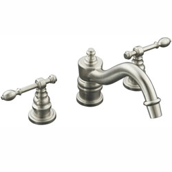KT6906-4-SN/K301-K IV Georges Brass Deck Mount Tub Faucet - Vibrant Polished Nickel KT6906-4-SN/K301-K IV Georges Brass Deck Mount Tub Faucet - Vibrant Polished Nickel