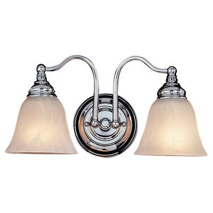 MVS6702CH Bristol 2 Bulb Bathroom Lighting - Chrome MVS6702CH Bristol 2 Bulb Bathroom Lighting - Chrome