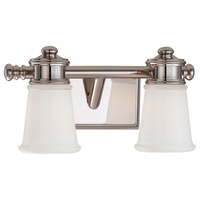 Bathroom Lighting (2 Bulbs) 13-1/2" Width Bathroom Lighting (2 Bulbs) 13-1/2" Width