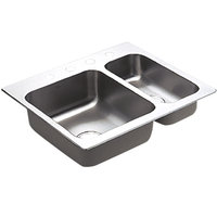 Double Bowl Kitchen Sink 25-1/2'' x 22-1/4'' x 7-1/4'' Double Bowl Kitchen Sink 25-1/2'' x 22-1/4'' x 7-1/4''