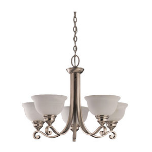 S39059BLE962 Serenity Mid Sized Chandelier Chandelier - Brushed Nickel S39059BLE962 Serenity Mid Sized Chandelier Chandelier - Brushed Nickel