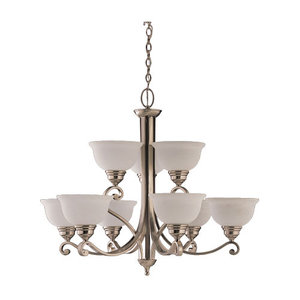 S39060BLE962 Serenity Large Foyer Chandelier Chandelier - Brushed Nickel S39060BLE962 Serenity Large Foyer Chandelier Chandelier - Brushed Nickel