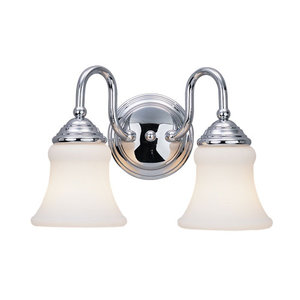 S4002105 Darien 2 Bulb Bathroom Lighting - Chrome S4002105 Darien 2 Bulb Bathroom Lighting - Chrome
