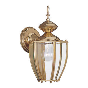 S858002 Society Hill Entrance Outdoor Wall Light - Polished Brass S858002 Society Hill Entrance Outdoor Wall Light - Polished Brass