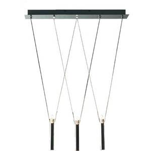 EE2010319 Clear Tube Multi Light Pendant Light - Chrome EE2010319 Clear Tube Multi Light Pendant Light - Chrome