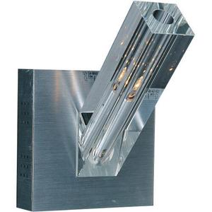 EE2028120 Alpha-V 1 Bulb Wall Sconce - Brushed Aluminum EE2028120 Alpha-V 1 Bulb Wall Sconce - Brushed Aluminum
