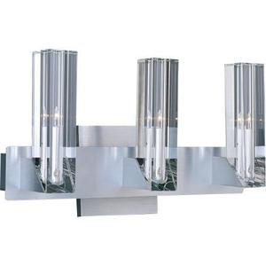 EE2028320 Alpha-V 3 Bulb Bathroom Lighting - Brushed Aluminum EE2028320 Alpha-V 3 Bulb Bathroom Lighting - Brushed Aluminum
