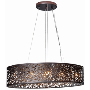 EE2131010BZ Inca Linear Pendant Pendant Light - Bronze EE2131010BZ Inca Linear Pendant Pendant Light - Bronze