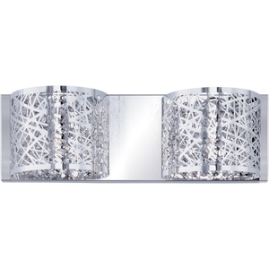 EE2131110PC Inca 2 Bulb Bathroom Lighting - Polished Chrome EE2131110PC Inca 2 Bulb Bathroom Lighting - Polished Chrome