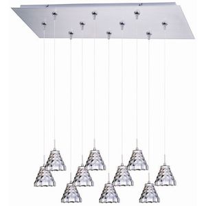 EE9390120SN Geo Multi Light Pendant Light - Satin Nickel EE9390120SN Geo Multi Light Pendant Light - Satin Nickel