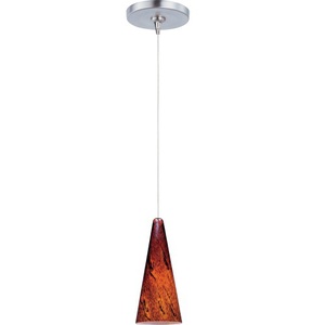 EE94429102SN Lava Mini-Pendant Pendant Light - Satin Nickel / Amber EE94429102SN Lava Mini-Pendant Pendant Light - Satin Nickel / Amber