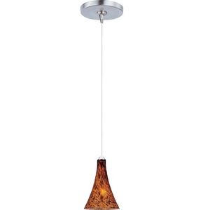 EE94431104SN Leopard Mini-Pendant Pendant Light - Satin Nickel / Amber EE94431104SN Leopard Mini-Pendant Pendant Light - Satin Nickel / Amber