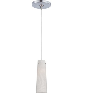 EE94439112SN Spiral Mini-Pendant Pendant Light - Satin Nickel EE94439112SN Spiral Mini-Pendant Pendant Light - Satin Nickel