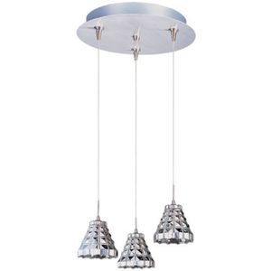 EE9460120SN Geo Multi Light Pendant Light - Satin Nickel EE9460120SN Geo Multi Light Pendant Light - Satin Nickel