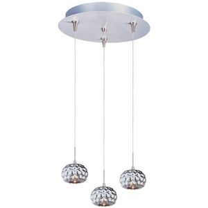 EE9461255SN Mylar Multi Light Pendant Light - Satin Nickel EE9461255SN Mylar Multi Light Pendant Light - Satin Nickel