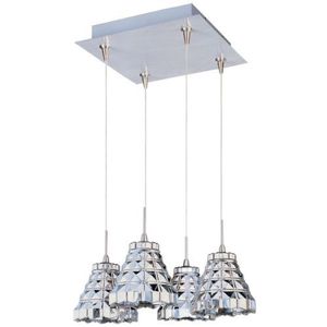 EE9470120SN Geo Multi Light Pendant Light - Satin Nickel EE9470120SN Geo Multi Light Pendant Light - Satin Nickel