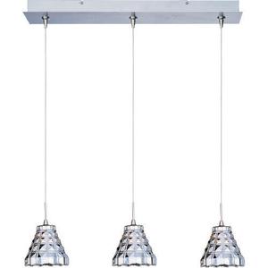 EE9480120SN Geo Multi Light Pendant Light - Satin Nickel / Crystal EE9480120SN Geo Multi Light Pendant Light - Satin Nickel / Crystal