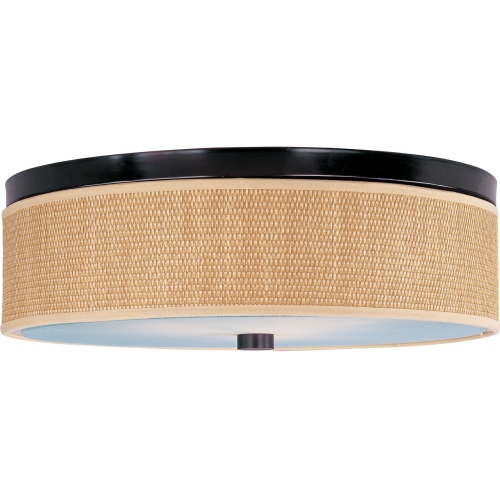 EE95004101OI Elements Flush Mount Ceiling Light - Oil Rubbed Bronze / GrassCloth EE95004101OI Elements Flush Mount Ceiling Light - Oil Rubbed Bronze / GrassCloth