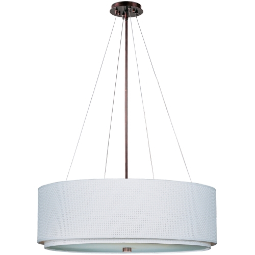 EE95065100OI Elements Drum Pendant Pendant Light - Oil Rubbed Bronze / WhiteWeave EE95065100OI Elements Drum Pendant Pendant Light - Oil Rubbed Bronze / WhiteWeave