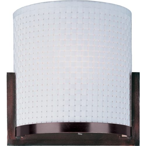 EE95084100OI Elements 1 Bulb Wall Sconce - Oil Rubbed Bronze / WhiteWeave EE95084100OI Elements 1 Bulb Wall Sconce - Oil Rubbed Bronze / WhiteWeave
