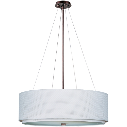 EE95165100OI Elements Drum Pendant Pendant Light - Oil Rubbed Bronze / WhiteWeave EE95165100OI Elements Drum Pendant Pendant Light - Oil Rubbed Bronze / WhiteWeave