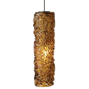 LHS545AMBZ1BMPT Mini-Isis Cylinder Pendant Track Lighting - Bronze / Amber LHS545AMBZ1BMPT Mini-Isis Cylinder Pendant Track Lighting - Bronze / Amber
