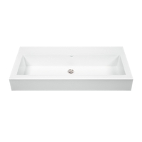 Vessel Style Bathroom Sink 37-1/4'' x 17-1/2'' x 4-1/2'' Vessel Style Bathroom Sink 37-1/4'' x 17-1/2'' x 4-1/2''