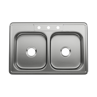Double Bowl Kitchen Sink 33 x 22 x6 Double Bowl Kitchen Sink 33 x 22 x6