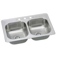 Double Bowl Kitchen Sink 33 x 22 x 7 Double Bowl Kitchen Sink 33 x 22 x 7