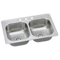 Double Bowl Kitchen Sink 33 X 22 x 8 Double Bowl Kitchen Sink 33 X 22 x 8