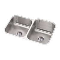 Double Bowl Kitchen Sink 31-3/4 x 10-1/2 x 10 Double Bowl Kitchen Sink 31-3/4 x 10-1/2 x 10