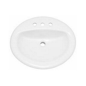 PF198RWH Self Rimming Bathroom Sink - White PF198RWH Self Rimming Bathroom Sink - White