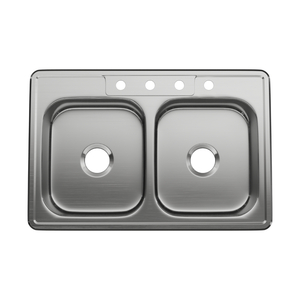 PFSR332264 Stainless Steel Double Bowl Kitchen Sink - Stainless Steel PFSR332264 Stainless Steel Double Bowl Kitchen Sink - Stainless Steel