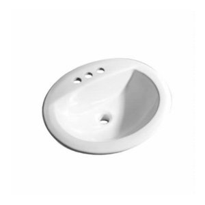 PF19164BS Self Rimming Bathroom Sink - Biscuit PF19164BS Self Rimming Bathroom Sink - Biscuit