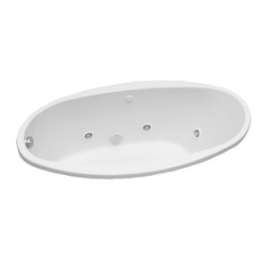 PFWPLUSA5838WH Unique Size Whirlpool Bath - White PFWPLUSA5838WH Unique Size Whirlpool Bath - White