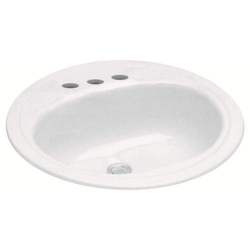 Self-Rimming Bathroom Sink 19 x 19 X 7-1/2 Self-Rimming Bathroom Sink 19 x 19 X 7-1/2