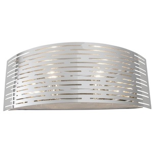VAC1202 Dashing 2 Bulb Bathroom Lighting - Polished Stainless Steel VAC1202 Dashing 2 Bulb Bathroom Lighting - Polished Stainless Steel