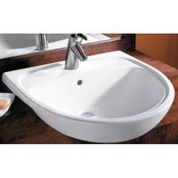 Self-Rimming Bathroom Sink 21-1/2 x 22 x 8-1/4 Self-Rimming Bathroom Sink 21-1/2 x 22 x 8-1/4