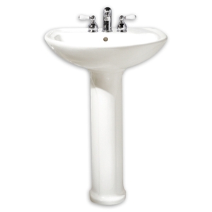A0236111020 Cadet Pedestal Bathroom Sink - White A0236111020 Cadet Pedestal Bathroom Sink - White