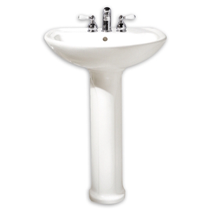 A0236811020 Cadet Pedestal Bathroom Sink - White A0236811020 Cadet Pedestal Bathroom Sink - White