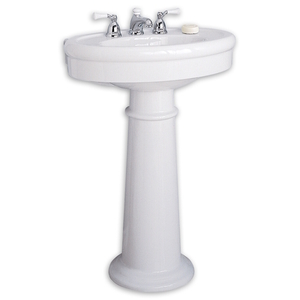 A0283800020 Standard Pedestal Bathroom Sink - White A0283800020 Standard Pedestal Bathroom Sink - White
