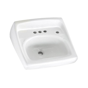 A0355034020 Lucerne Wall Hung Bathroom Sink - White A0355034020 Lucerne Wall Hung Bathroom Sink - White