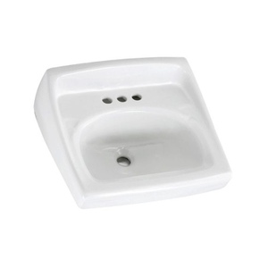 A0356028020 Lucerne Wall Hung Bathroom Sink - White A0356028020 Lucerne Wall Hung Bathroom Sink - White
