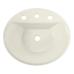A0405008EC222 Tropic Self Rimming Bathroom Sink - Linen A0405008EC222 Tropic Self Rimming Bathroom Sink - Linen