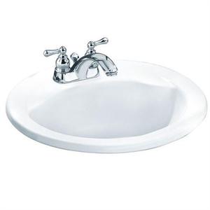 A0419444EC020 Cadet Self Rimming Bathroom Sink - White A0419444EC020 Cadet Self Rimming Bathroom Sink - White