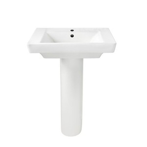 A0641100020 Boulevard Pedestal Bathroom Sink - White A0641100020 Boulevard Pedestal Bathroom Sink - White