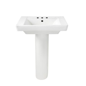 A0641800020 Boulevard Pedestal Bathroom Sink - White A0641800020 Boulevard Pedestal Bathroom Sink - White