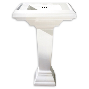A0790400020 Town Square Pedestal Bathroom Sink - White A0790400020 Town Square Pedestal Bathroom Sink - White